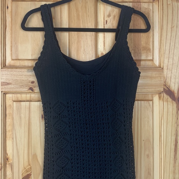 NWT Poof New York black crochet dress, 2 in 1! - Picture 2 of 9